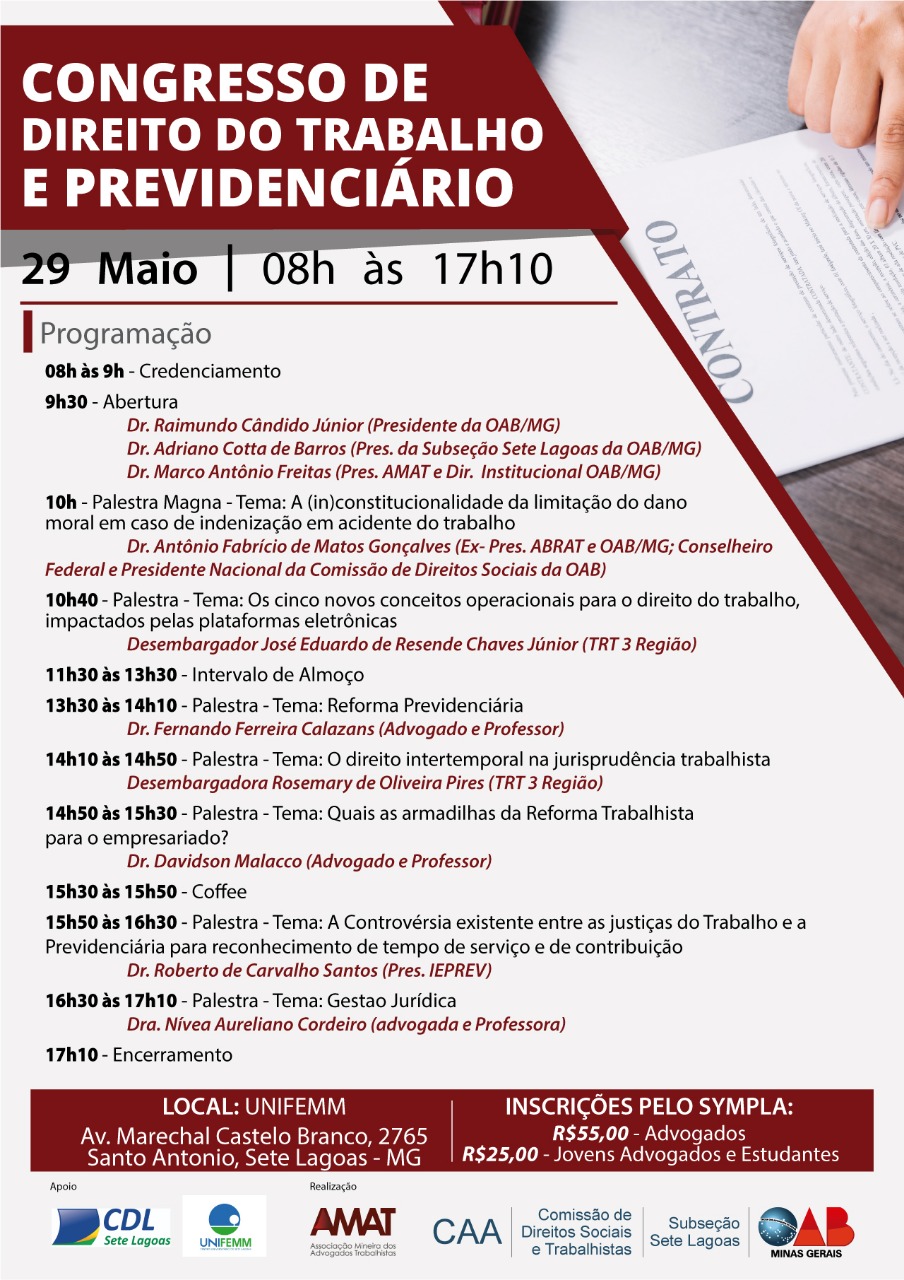 Congresso Direito do Trabalho e Previdenciário