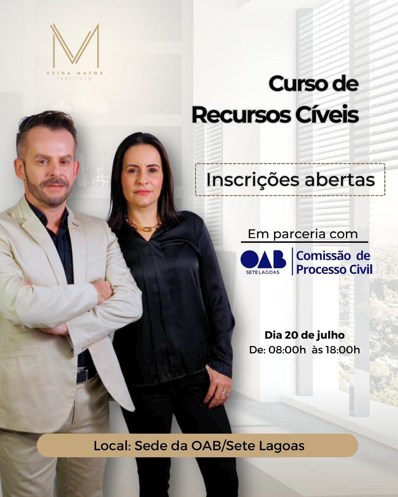 Ocorrerá em 20/07 o Curso de Recursos Cíveis